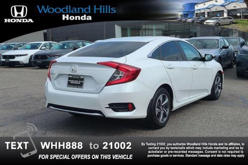 Platinum White Pearl 2019 Honda Civic LX