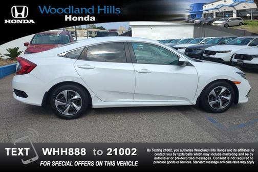 Platinum White Pearl 2019 Honda Civic LX