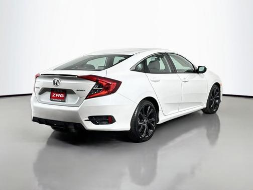 White 2019 Honda Civic Sport