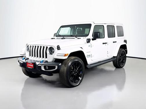 White 2023 Jeep Wrangler 4xe Sport S