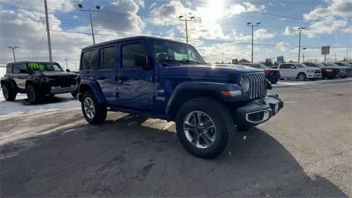 Ocean Blue Metallic Clearcoat 2020 Jeep Wrangler Unlimited Sahara