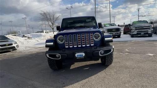 Ocean Blue Metallic Clearcoat 2020 Jeep Wrangler Unlimited Sahara