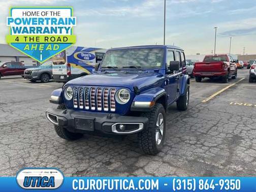Ocean Blue Metallic Clearcoat 2020 Jeep Wrangler Unlimited Sahara