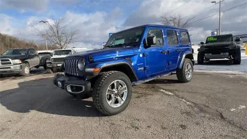 Ocean Blue Metallic Clearcoat 2020 Jeep Wrangler Unlimited Sahara