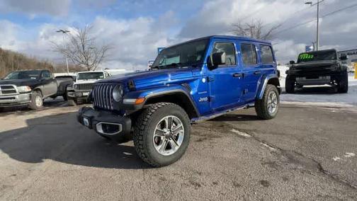 Ocean Blue Metallic Clearcoat 2020 Jeep Wrangler Unlimited Sahara