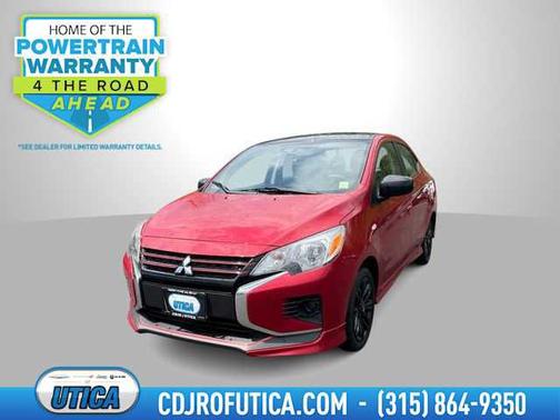 Infrared Metallic w/Black Roof 2024 Mitsubishi Mirage G4 Black Edition