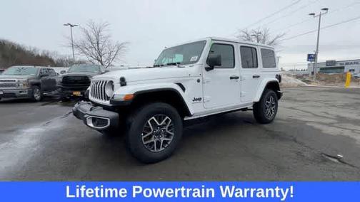 White 2026 Jeep Wrangler 4-Door Sahara 4x4