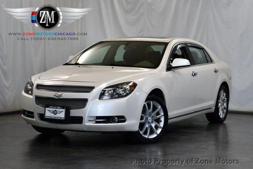 WHITE 2012 Chevrolet Malibu LTZ
