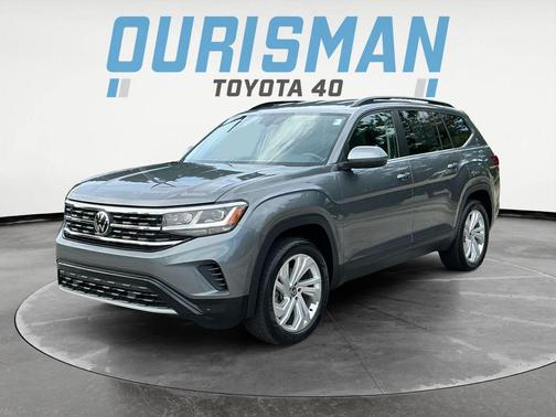 Platinum Gray Metallic 2022 Volkswagen Atlas 3.6L SE w/Technology