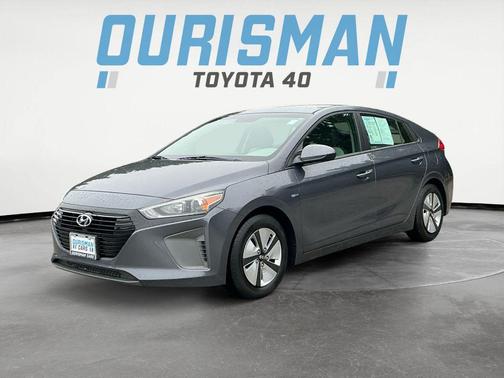 Summit Gray 2017 Hyundai IONIQ Hybrid Blue