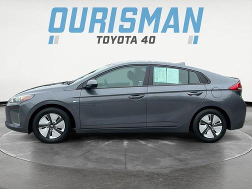 Summit Gray 2017 Hyundai IONIQ Hybrid Blue
