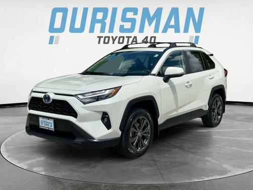 Blizzard Pearl 2022 Toyota RAV4 Hybrid XLE Premium