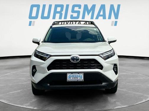 Blizzard Pearl 2022 Toyota RAV4 Hybrid XLE Premium