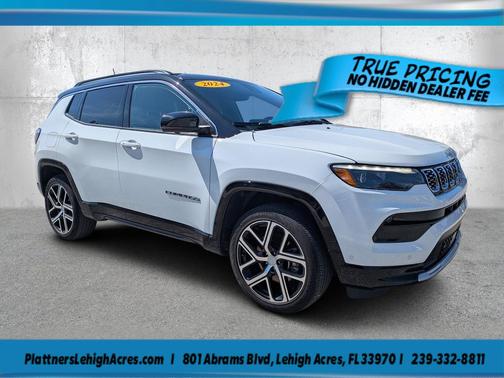 Bright White Clearcoat 2024 Jeep Compass Limited
