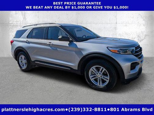 Iconic Silver Metallic 2023 Ford Explorer XLT