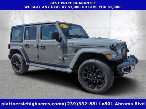 Sting-Gray Clearcoat 2023 Jeep Wrangler 4xe Sahara