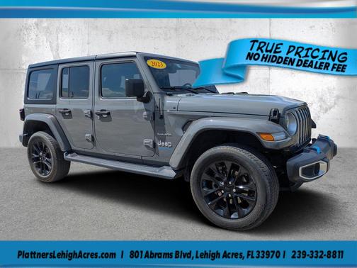 Sting-Gray Clearcoat 2023 Jeep Wrangler 4xe Sahara