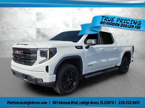 Summit White 2022 GMC Sierra 1500 Elevation