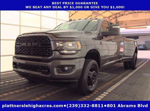 Granite Crystal Metallic Clearcoat 2024 RAM 3500 Big Horn Crew Cab 4x4 8' Box