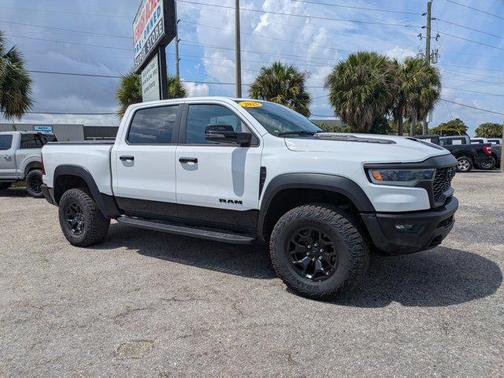 Bright White Clearcoat 2025 RAM 1500 RHO Crew Cab 4x4 5'7' Box