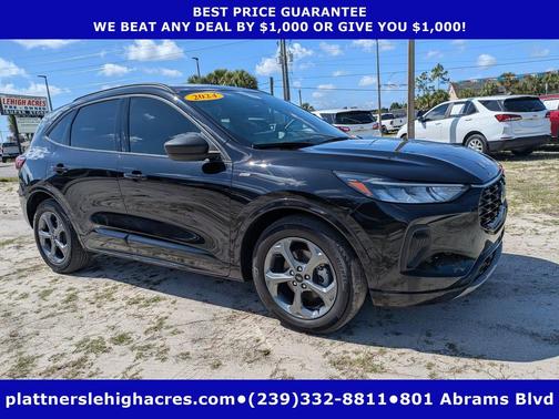 Agate Black Metallic 2024 Ford Escape ST-Line