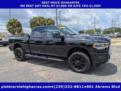 Diamond Black Crystal Pearlcoat 2023 RAM 2500 Laramie Crew Cab 4x4 6'4' Box