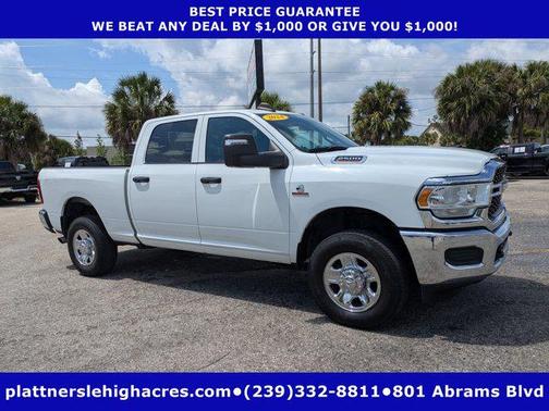 Bright White Clearcoat 2024 RAM 2500 Tradesman Crew Cab 4x4 6'4' Box