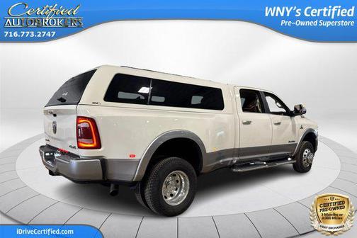 Pearl White 2022 RAM 3500 Laramie Crew Cab 4x4 8' Box