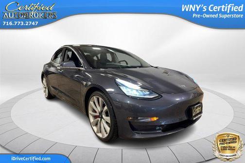 Midnight Silver Metallic 2019 Tesla Model 3 Performance