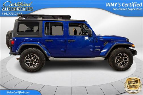 Ocean Blue Metallic Clearcoat 2019 Jeep Wrangler Unlimited Sahara
