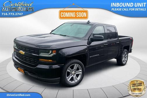 Black 2018 Chevrolet Silverado 1500 Custom