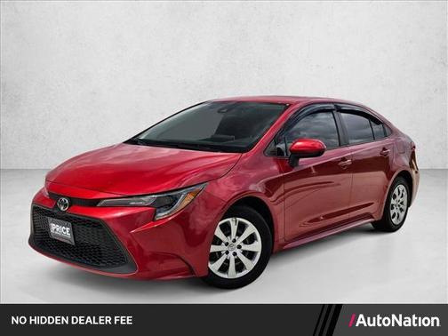 Barcelona Red Metallic 2021 Toyota Corolla LE