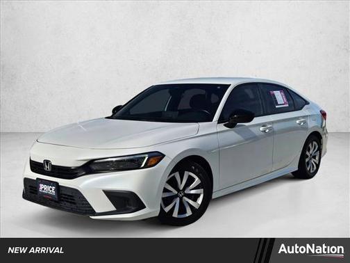 Platinum White Pearl 2024 Honda Civic Sport