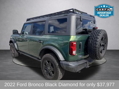 Green Metallic 2022 Ford Bronco Black Diamond