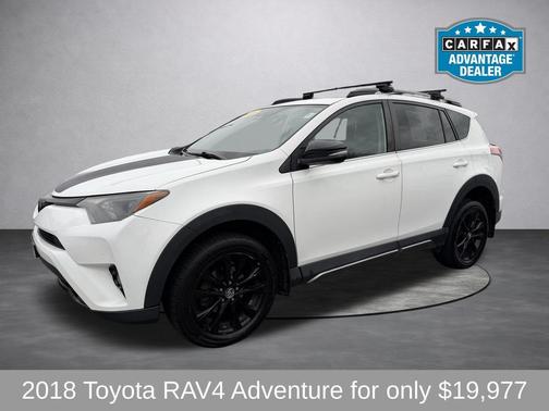 Super White 2018 Toyota RAV4 Adventure