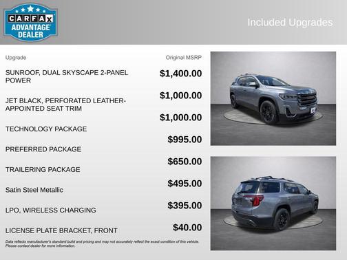 Satin Steel Metallic 2021 GMC Acadia AT4