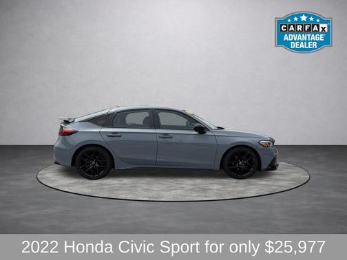 Gray 2022 Honda Civic Sport