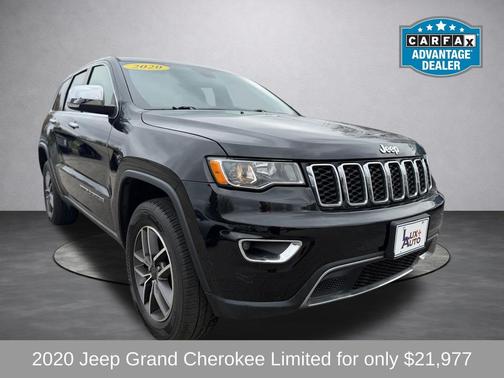 Diamond Black Crystal Pearlcoat 2020 Jeep Grand Cherokee Limited