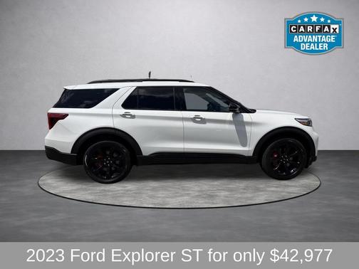 White Metallic 2023 Ford Explorer ST