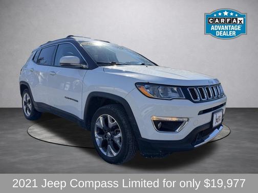 White Clearcoat 2021 Jeep Compass Limited