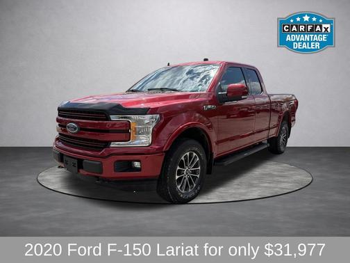 Red 2020 Ford F-150 Lariat