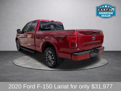 Red 2020 Ford F-150 Lariat
