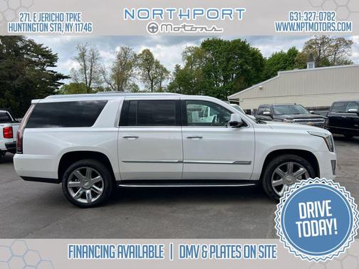 Crystal White Tricoat 2019 Cadillac Escalade ESV Sport