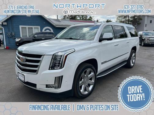 Crystal White Tricoat 2019 Cadillac Escalade ESV Sport