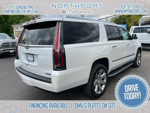 Crystal White Tricoat 2019 Cadillac Escalade ESV Sport