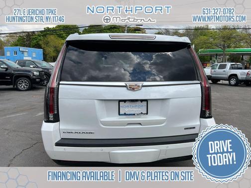 Crystal White Tricoat 2019 Cadillac Escalade ESV Sport