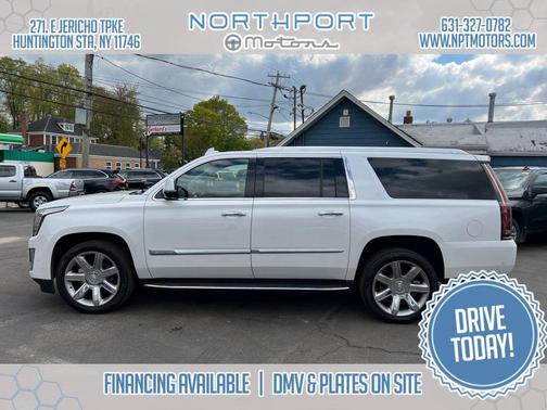 Crystal White Tricoat 2019 Cadillac Escalade ESV Sport