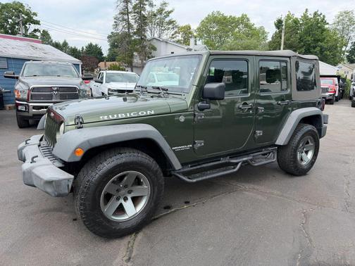 Green 2008 Jeep Wrangler Unlimited Rubicon
