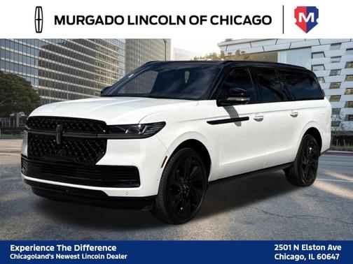 White Metallic 2025 Lincoln Navigator L Black Label