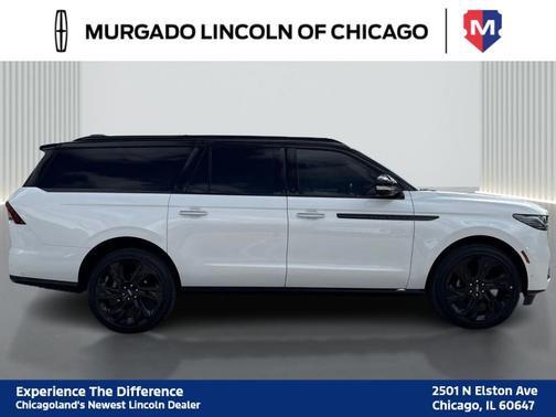White Metallic 2025 Lincoln Navigator L Black Label